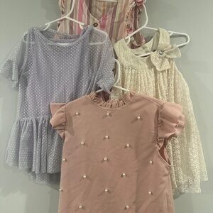 Lot of 4 Girls Tops